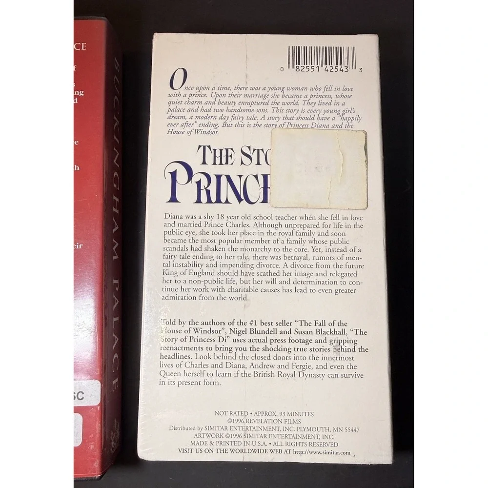 Princess‎ Diana VHS Tapes Brand New Sealed & Official Buckingham Palace Video